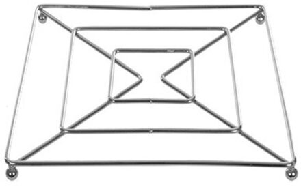 Onderzetter voor pannen - metaal - 17 x 17 cm