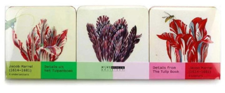 onderzetters Tulpen, Marrel set van 6 Multi color