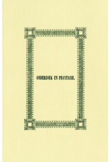 Onderzoek en phantasie - Boek Jacob Geel (9087042671)