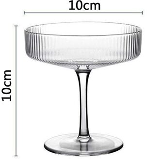 Ondiepe Mond Cocktail Wijn Kristal Glazen Beker Ijs Yoghurt Beker Pudding Dessert Container Thuis Bars Partijen Champagne Cups stijl 1