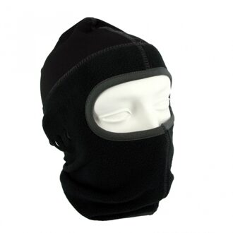 One hole motorhelm muts / skimuts - zwart / grijs - one size - outdoor / bivak / wintersport / ondermuts - eengaats balaclava