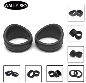One Pair Rubber Eyepiece Eye Cups Caps Eye Guards Inner Diameter 29-36 mm for Stereo Microscope Binoculars Telescopes Eye Cups