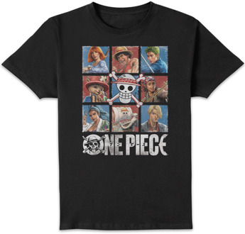 One Piece Faces Unisex T-Shirt - Black - 5XL