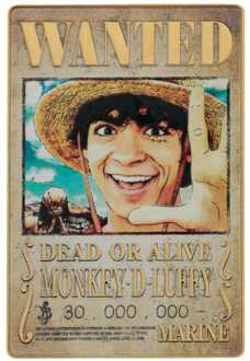 One Piece Ingot Luffy Wanted Poster Limited Edition