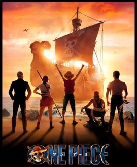 One Piece Key Art Unisex T-Shirt - Black - XXL Zwart