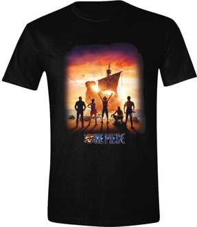 One Piece Live Action T-Shirt Sunset Poster Size S