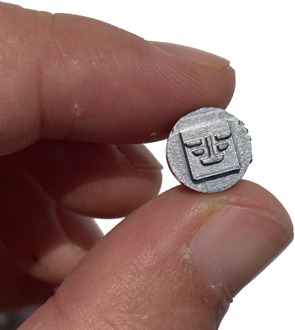 one piece of engrave the KF steel seal for lead seal plier custom printing anti-fake LOGO