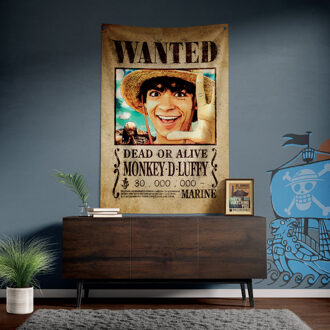 One Piece Wall Banner Luffy Wanted 120 x 85 cm
