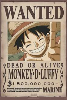 ONE PIECE - Wanted Luffy New 2 - Poster 91x61cm