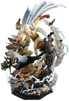 One-Punch Man Ultimate Premium Masterline Series Statue 1/4 Saitama & Genos DX Bonus Version 73 cm