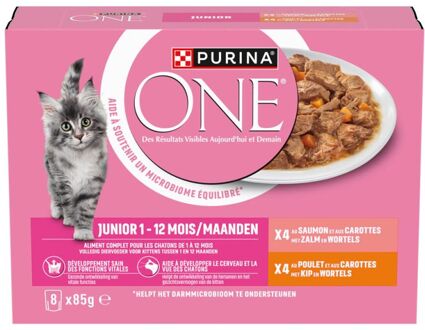 One PURINA ONE Junior - Kattenvoer - Kip - Wortel