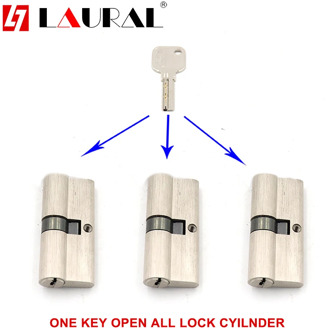 One Same Key For All Double Cylinder 60 65 70 75 80 90 100 Security Lock Cylinder Bedroom Living Handle Brass Key