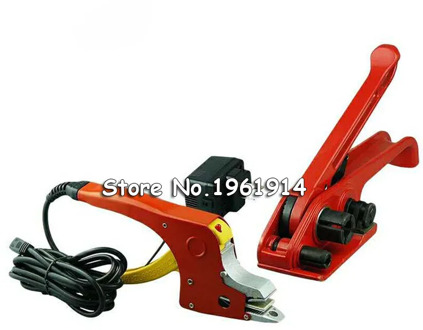 One Set Electric Welding Strapping Heating Tool Manual Seal Strapper Banding Handy Straps Tightener Tensioner Machine 220V