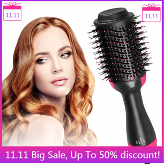 One-Step Hair Dryer And Volumizer Hot Air Brush Curler Hot Hair Dryer Hair Straightener Curling Hot Comb Heated Dryer Brush Hair