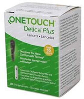 One Touch Delica Plus Lancetten 100 stuks