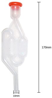 One-Way Wijn Luchtsluis Bier Brouwen Gisting Terugslagklep Plastic Air Lock Water Seal Home Wijnmaken Uitlaat Vergister