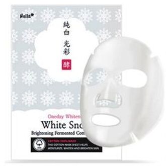 Oneday Whitener White Snow Brightening Fermented Cotton Mask 1 pc
