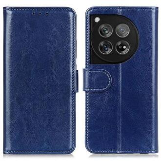 OnePlus 12 Wallet Case met Magnetische Sluiting - Blauw