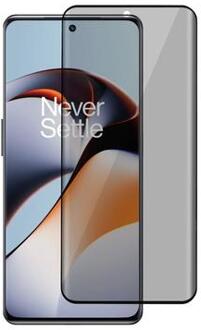 OnePlus 12R/Ace 3 Privacy Full Cover Glazen Screenprotector - Zwarte Rand