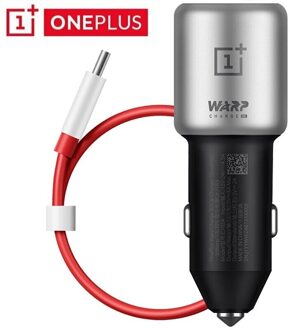 OnePlus Original Warp Charge 7 pro Car fast Charger Max 30W 5V/6A Lightning Fast Charging For OnePlus 7T 7 6T 6 5T 5 3T 3 Add Warp kabel 100cm