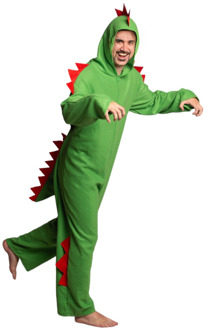 Onesie Dinosaurus Volwassen Groen
