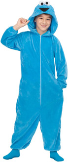 Onesie Koekiemonster Kostuum Kind Licentie Blauw