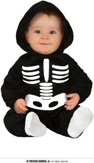 Onesie Skeletbaby Junior Zwart Mt 12-24 Maanden