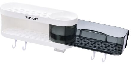 Oneup Hoek Showershelf Badkamer Shampoo Cosmetische Plank Keuken Plastic Opbergrek Organisator Wandmontage Badkamer Gadgets