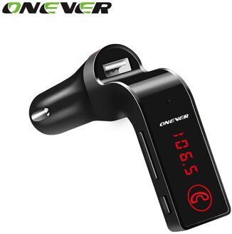 Onever 4-in-1 Handsfree Draadloze Bluetooth Fm-zender Modulator Carkit Mp3-speler SD USB LCD Auto Muziekspeler G7 + AUX