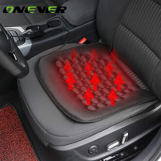 Onever Auto Verwarmde Zitkussen Cover Auto 12V Warmte Verwarming Warmer Pad-Winter Zwarte Heater Warmer Winter huishouden Kussen