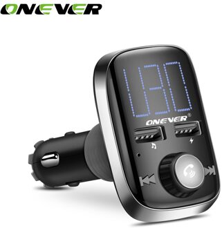 Onever FM Modulator Radio Fm-zender Grote Display Auto MP3 Automagnitol Radio Kits met 3.4A Dual USB Auto Oplader voor auto