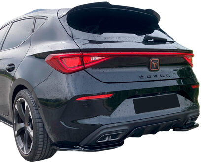 Oneway Achterbumperskirts (Hoeken) passend voor Cupra Leon HB 2020- - Versie 2 - Glanzend zwart OWRS11037