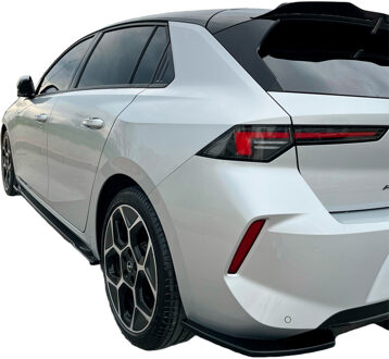 Oneway Achterbumperskirts (Hoeken) passend voor Opel Astra L HB 2021- - Glanzend zwart OWRS11015