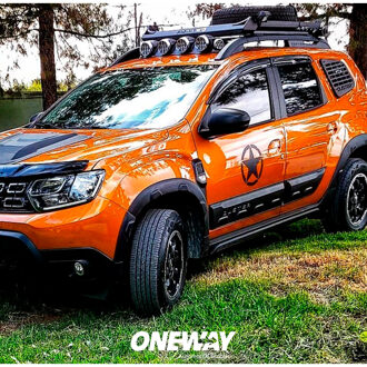 Oneway Complete bodykit passend voor Dacia Duster II 2018-2024 met Park Assist (Offroad) - Matzwart OWBK12006