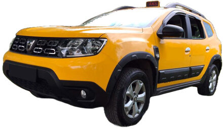 Oneway Set deurpanelen passend voor Dacia Duster II 2018-2024 (Off-Road) - Matzwart OWBC05012