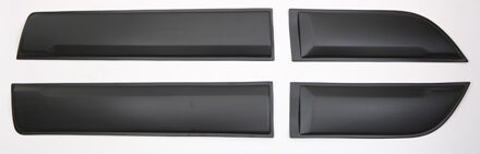 Oneway Set deurpanelen passend voor Dacia Duster II 2018-2024 (zonder Duster markering) - Matzwart OWBC05017