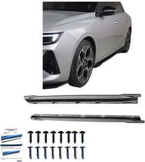 Oneway Set Sideskirts passend voor Opel Astra L HB/ST 2021- - Glanzend zwart OWSS10023