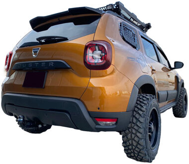 Oneway Set spatbordverbreders (Trims) passend voor Dacia Duster II 2018-2024 - Matzwart OWWA03022
