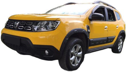 Oneway Set spatbordverbreders (Trims) passend voor Dacia Duster II 2018-2024 (Off-Road) - Matzwart OWWA03027