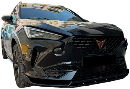 Oneway Voorspoilerlip passend voor Cupra Formentor 2020-2024 - Glanzend zwart OWFS01126