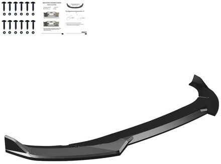 Oneway Voorspoilerlip passend voor Cupra Terramar (KP1) 2024- - Glanzend zwart OWFS01206