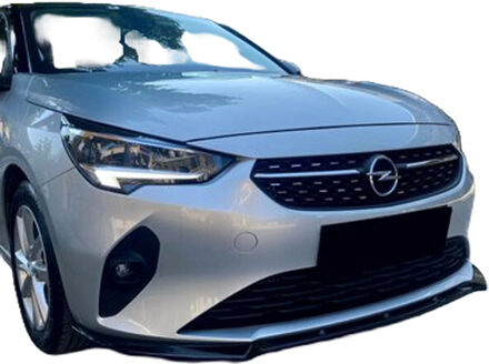 Oneway Voorspoilerlip passend voor Opel Corsa F 2019- - Glanzend zwart OWFS01122