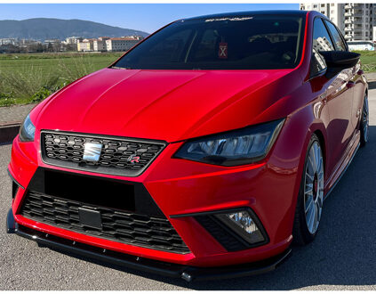 Oneway Voorspoilerlip passend voor Seat Ibiza (6F) 2017- incl. FR - Glanzend zwart OWFS01131