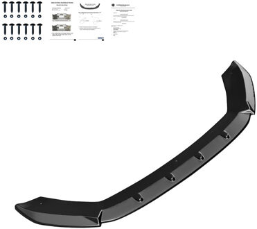 Oneway Voorspoilerlip passend voor Seat Leon (5F) HB/SC/ST FR/Cupra 2013-2016 - Glanzend zwart OWFS01107