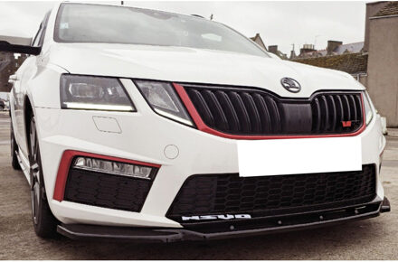 Oneway Voorspoilerlip passend voor Skoda Octavia III RS HB/Kombi 2013-2016 - Glanzend zwart OWFS01106