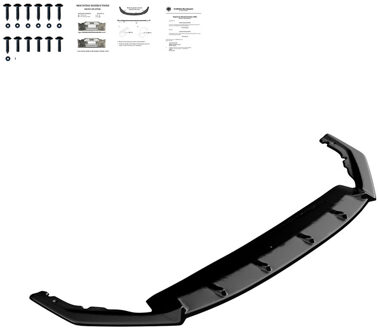 Oneway Voorspoilerlip passend voor Skoda Octavia IV RS HB/Kombi 2020- - Glanzend zwart OWFS01099