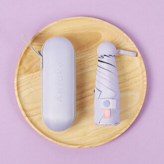 Ongelooflijke Zomer Mini Parasol Kind Raingear Vrouwen Paraplu Opvouwbare Bescherming Parasol Meisjes paars