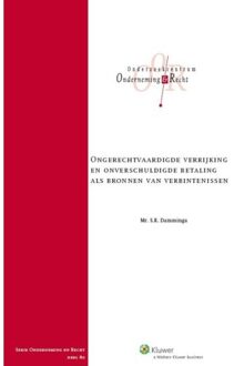 Ongerechtvaardigde verrijking en onverschuldigde betaling als bronnen van verbintenissen - Boek Stijn Reinold Damminga (9013121810)