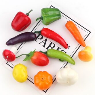 Ongeveer 20 Stks Schuim Educatief Simulatie Miniatuur Voedsel Model Kunstmatige Groente Kids Keuken Speelgoed Voor Kinderen Decoratie