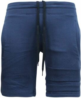 Onitsuka Tiger Onitsuka Tigher Plain Marineblauw Katoenen Heren Sweat Shorts 0KP279 0050 EE211